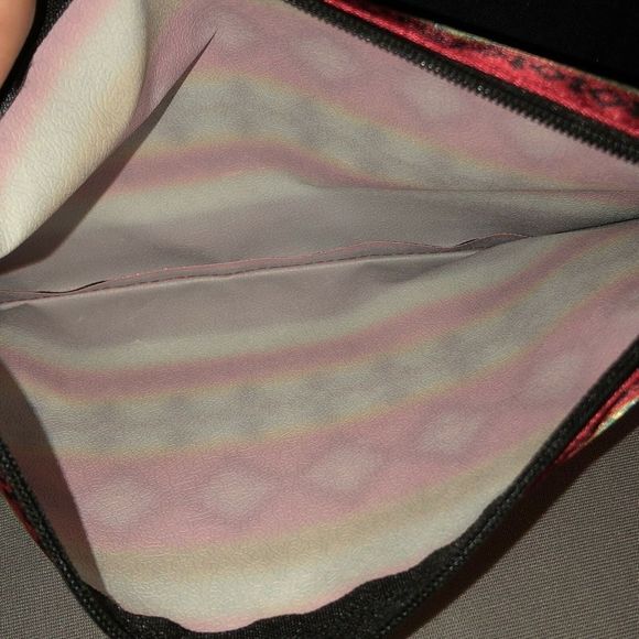 Black Southwestern Print Make Up Bag for Purse - Picture 6 of 8